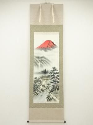 西村千里筆　鎮宅百霊験図　肉筆絹本掛軸（共箱）